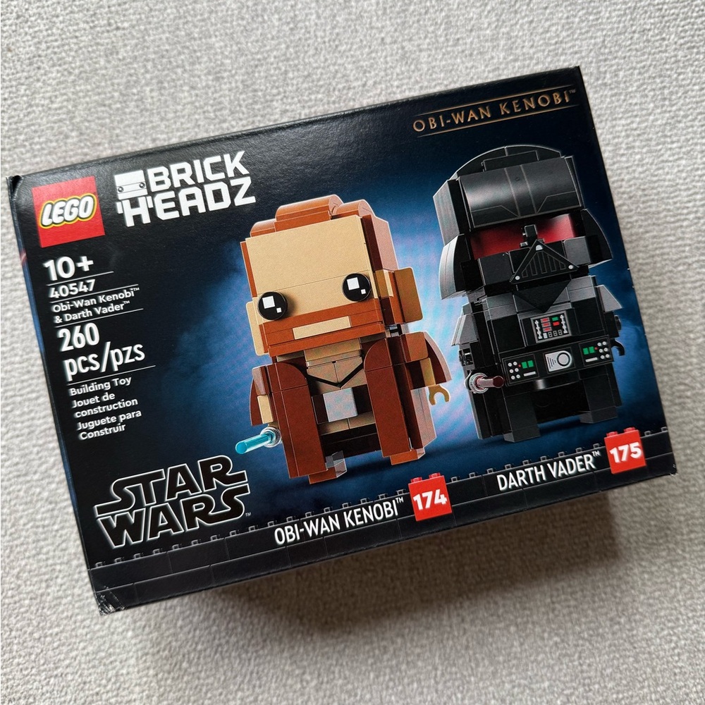 LEGO BrickHeadz Star Wars Obi-Wan Kenobi & Darth Vader Set - Black, Brown, Red